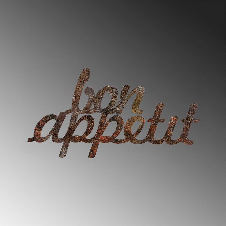Fém fali dekoráció, Rusty Bon Appetit-VASBÚTOR