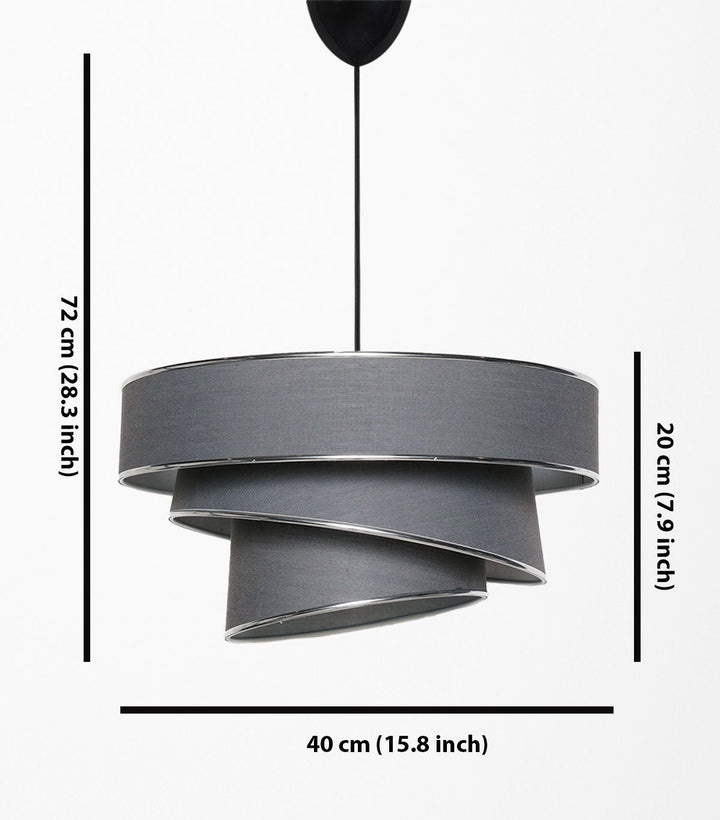 Függőlámpa, Couper - Antracit, Silver-VASBÚTOR