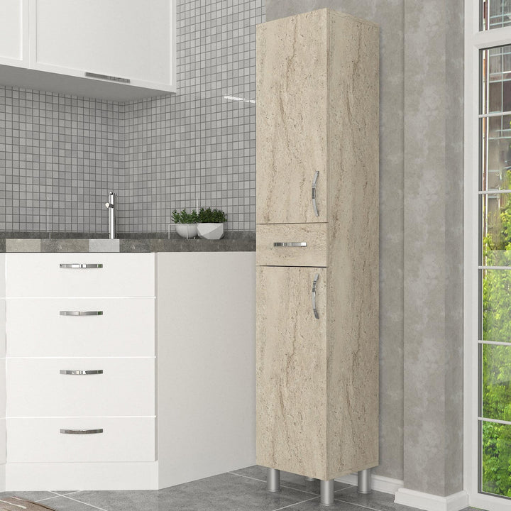 Fürdőszoba szekrény Selin 2 Doors 1 Drawer-VASBÚTOR
