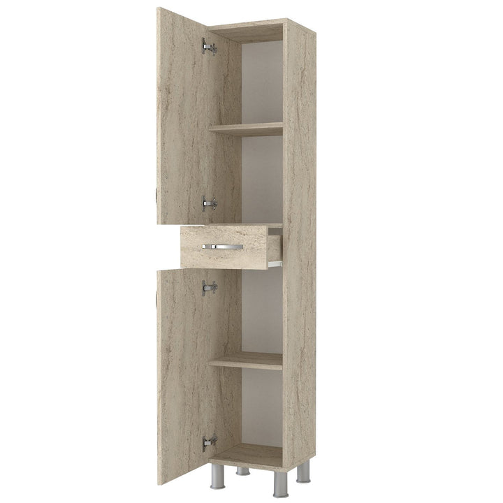Fürdőszoba szekrény Selin 2 Doors 1 Drawer-VASBÚTOR