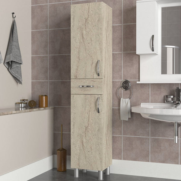 Fürdőszoba szekrény Selin 2 Doors 1 Drawer-VASBÚTOR