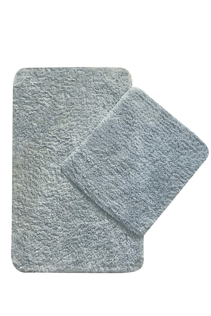 Fürdőszobaszőnyeg Szett (2 db) Cotton Basic - Szürke-VASBÚTOR