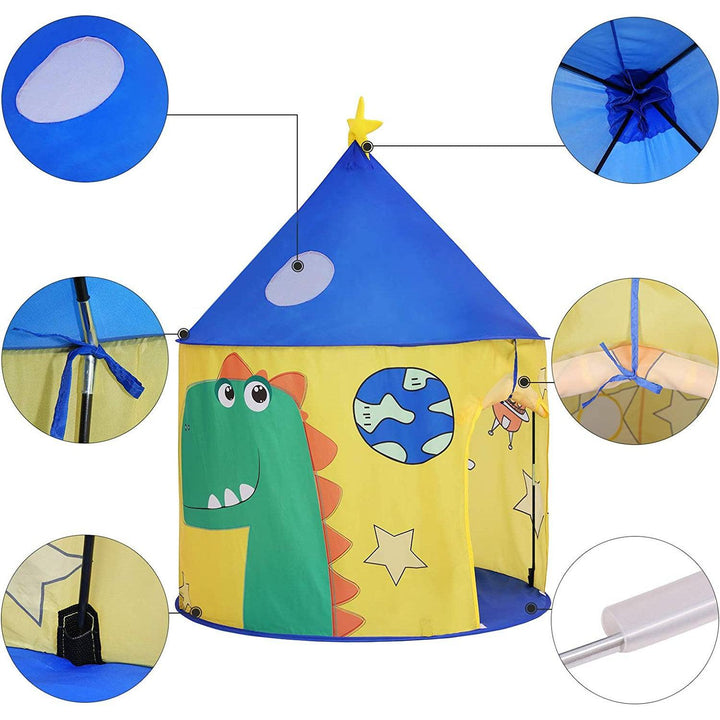 Gyerek sátor, játszósátor kisgyermekek számára, dinos-VASBÚTOR