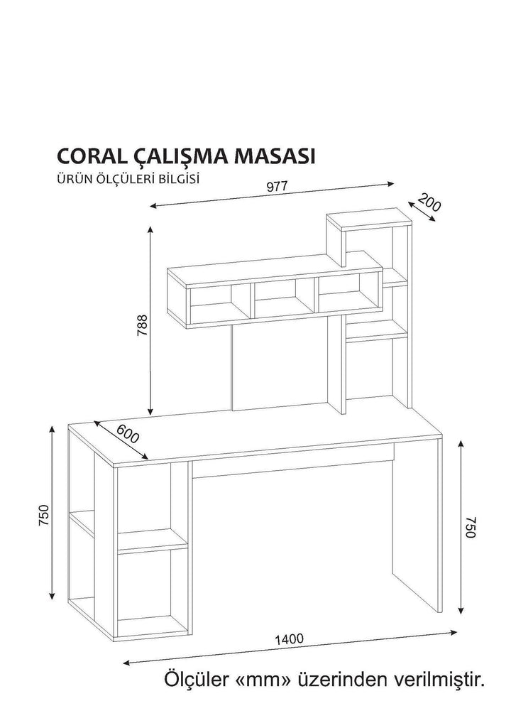 Íróasztal Coral - White, Cordoba-VASBÚTOR