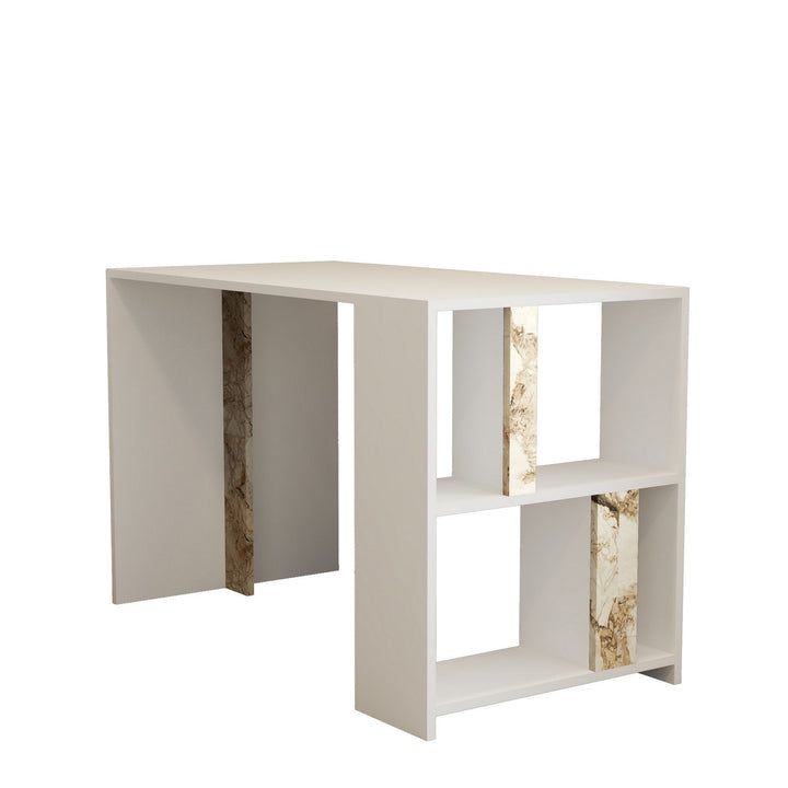 Íróasztal Lima - Fehér Marble-VASBÚTOR