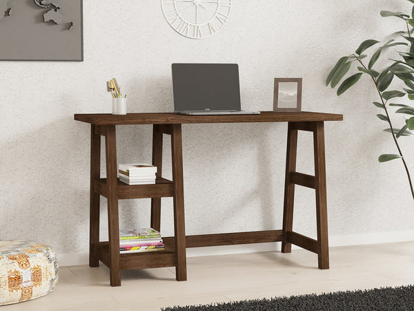 Íróasztal Perla - Walnut-VASBÚTOR