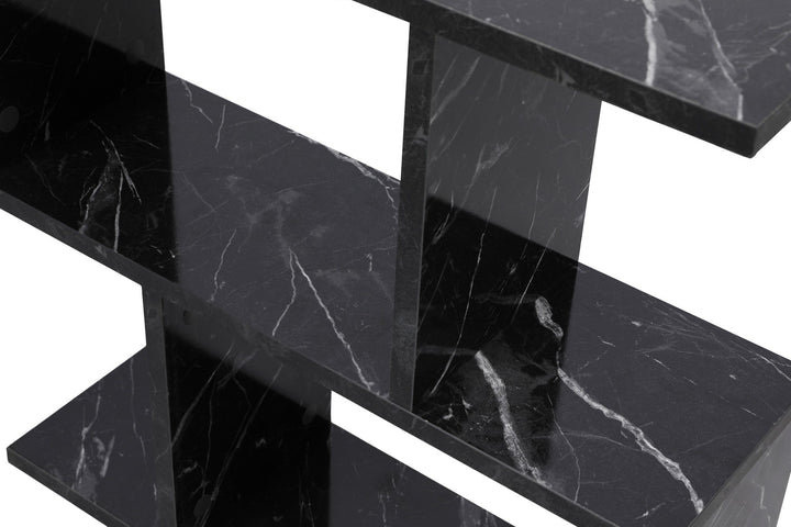Kis asztal Life - Fekete, Marble-VASBÚTOR