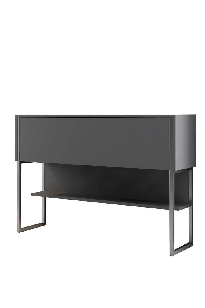 Komód Luxe - Silver, Anthracite-VASBÚTOR