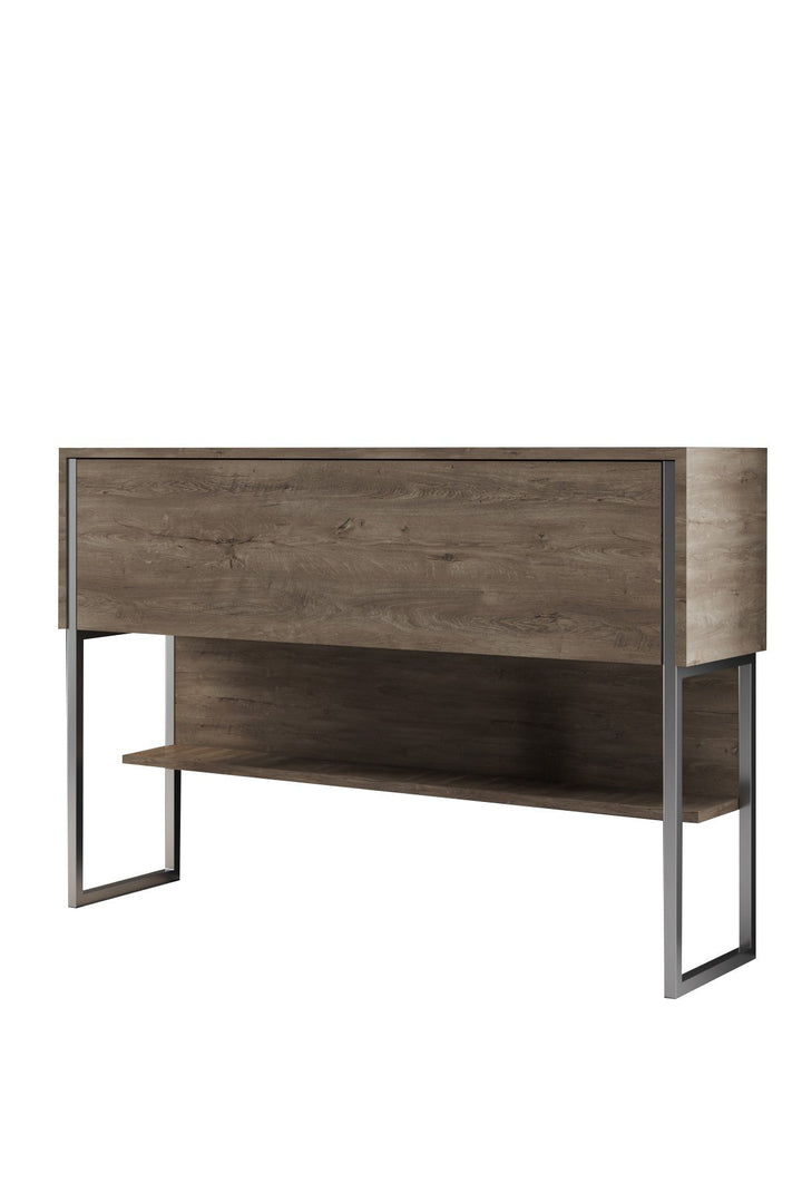 Komód Luxe - Silver, Walnut-VASBÚTOR