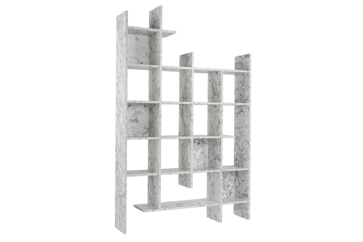 Könyvespolc Manco - Carrara Marble-VASBÚTOR
