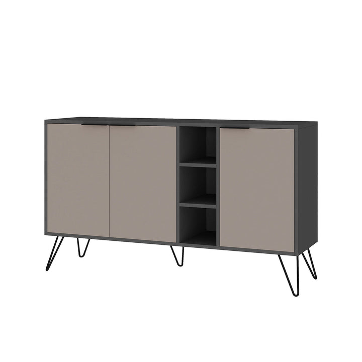 Konzolasztal Clara Console - Antracit, Light Mocha-VASBÚTOR