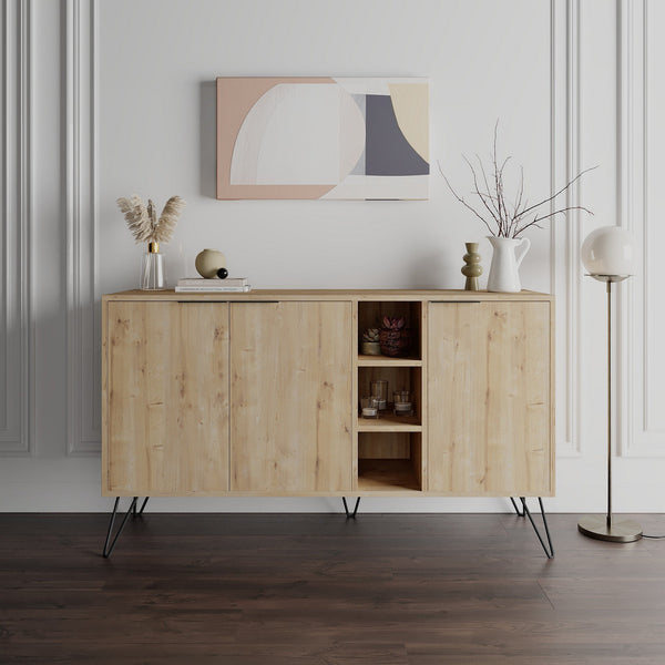 Konzolasztal Clara Console - Oak-VASBÚTOR
