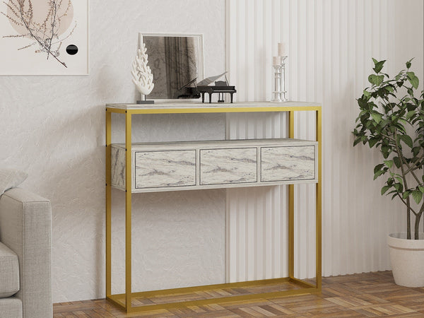 Konzolasztal Guarda - Freesia Marble-VASBÚTOR