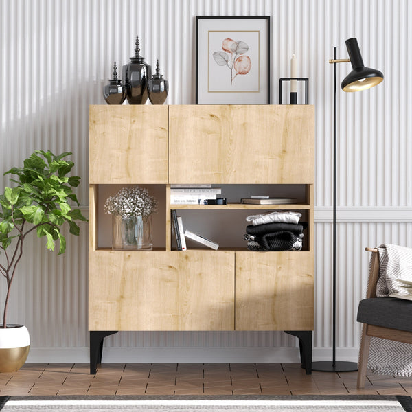 Konzolasztal Krista - Sapphire Oak-VASBÚTOR