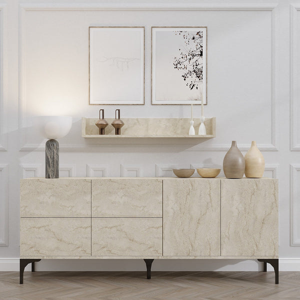 Konzolasztal Stella - Travertine-VASBÚTOR