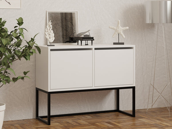 Konzolasztal Zermat - White-VASBÚTOR