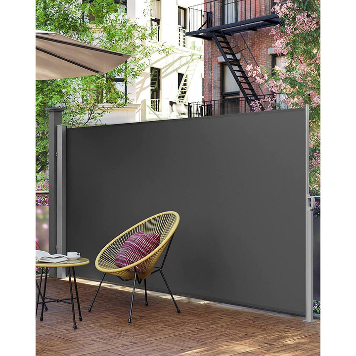 Kültéri kihúzható napellenző, 350 x 200 cm, füstszürke-VASBÚTOR