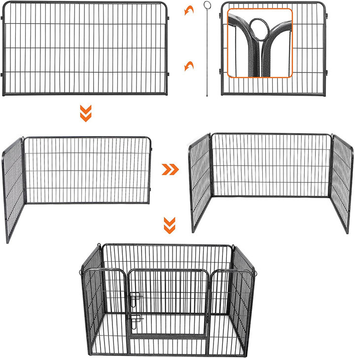 Kutya kennel, kutyaketrec 122 x 80 x 70 cm szürke-VASBÚTOR