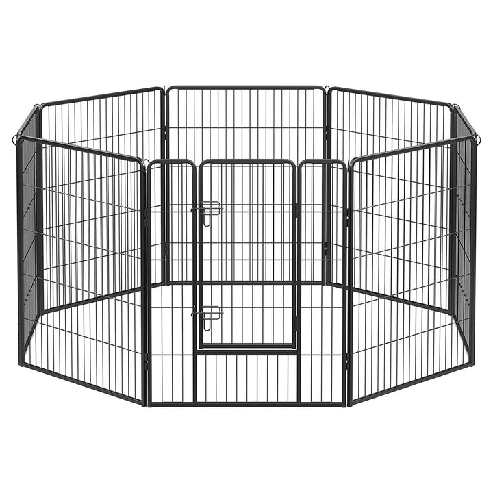 Kutya kennel, kutyaketrec, 8 paneles kisállat járóka 100 cm magas | FEANDREA-VASBÚTOR