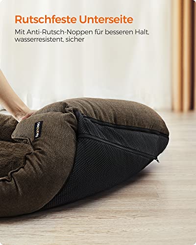 Kutyaágy, fekhely nagytestű kutyáknak, XL, barna-VASBÚTOR