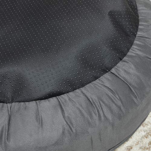 Kutyaágy, kerek macskaágy 60 cm, sötétszürke-VASBÚTOR