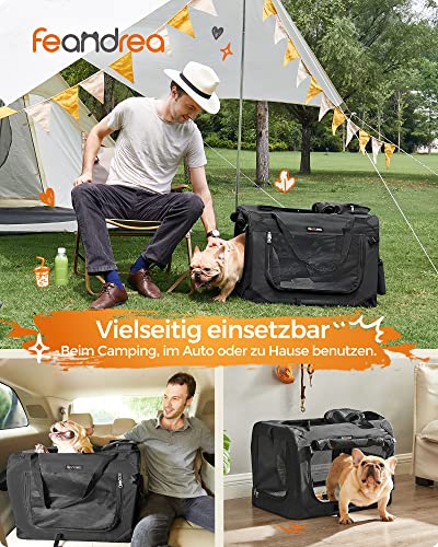 Kutyahordozó, Összecsukható, szövetből készült kisállathordozó, S, fekete-VASBÚTOR