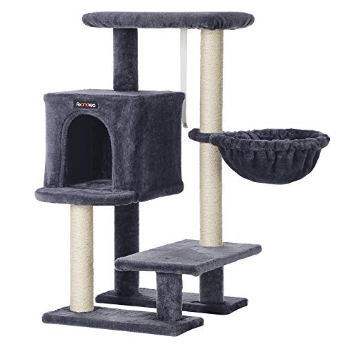 Macska kaparóafa, kis macska ház 84 cm, füstszürke-VASBÚTOR
