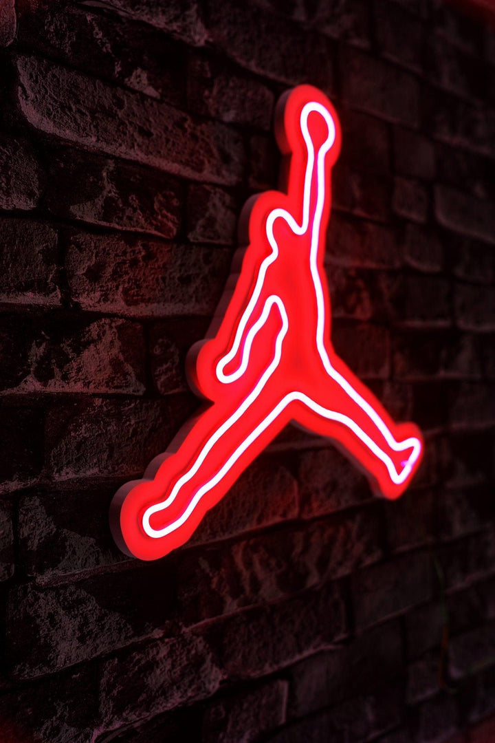 Műanyag LED-es fali dekoráció, Basketball - Red-VASBÚTOR