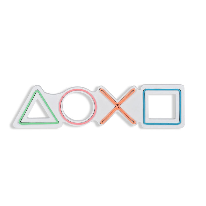 Műanyag LED-es fali dekoráció, Play Station - Multicolor-VASBÚTOR