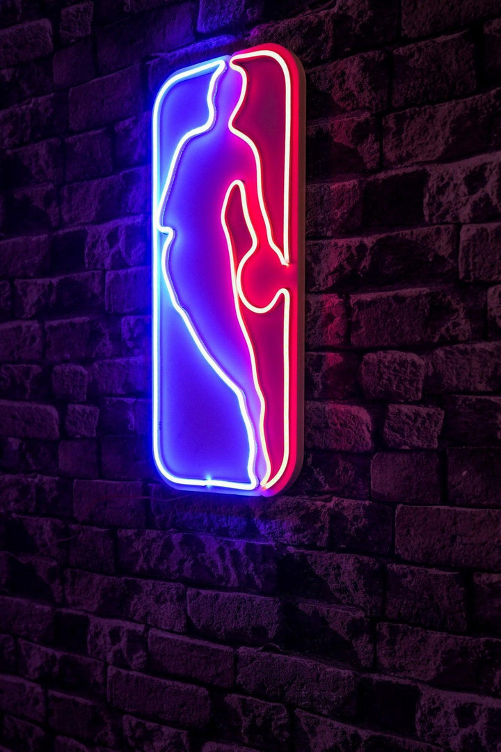 Műanyag LED-es fali dekoráció, The Logo Jerry West - Multicolor-VASBÚTOR