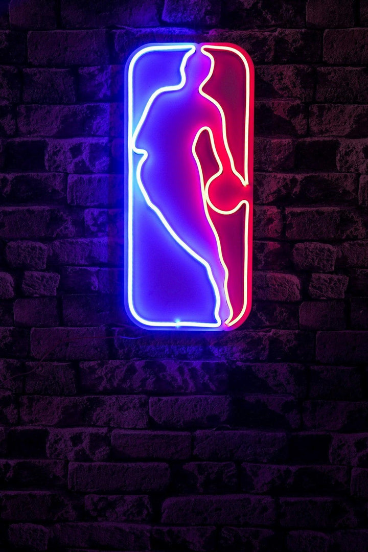 Műanyag LED-es fali dekoráció, The Logo Jerry West - Multicolor-VASBÚTOR