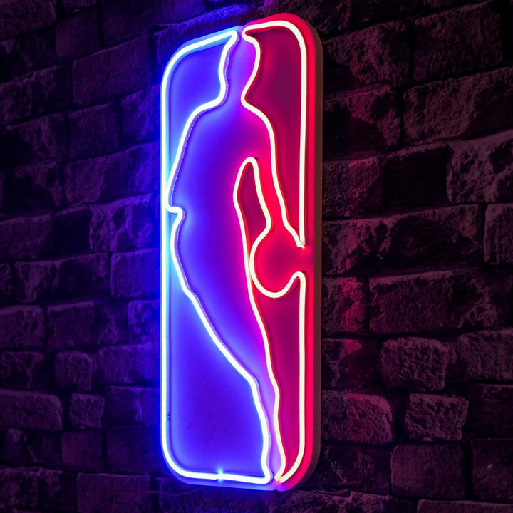 Műanyag LED-es fali dekoráció, The Logo Jerry West - Multicolor-VASBÚTOR