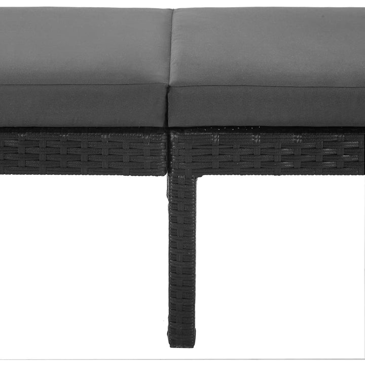 Napozóágy 5 cm vastag matraccal 59 x 198 x 28 cm-VASBÚTOR