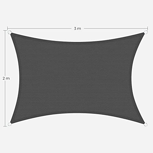 Napvitorla 2 x 3 m szürke-VASBÚTOR