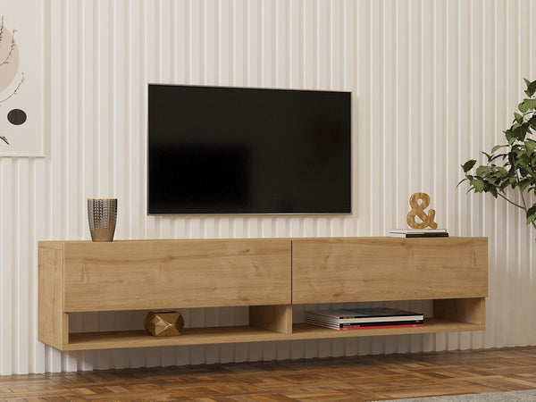 TV szekrény Arges - Sapphire Oak-VASBÚTOR