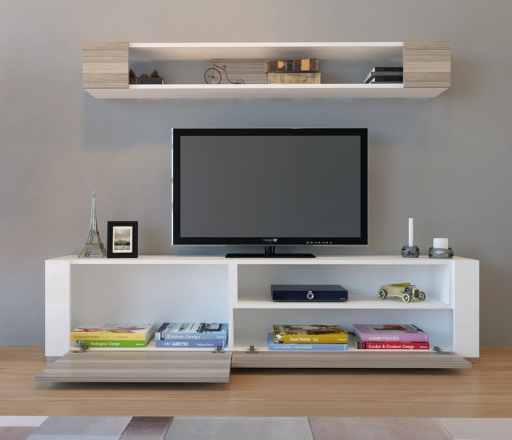 TV szekrény Arya - White, Cordoba-VASBÚTOR