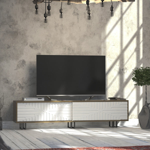 TV szekrény Askal - Ud, White-VASBÚTOR