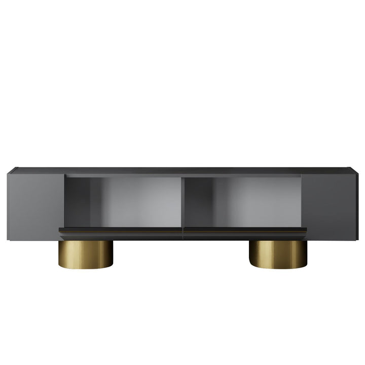 TV szekrény Bohem - Anthracite, Gold-VASBÚTOR
