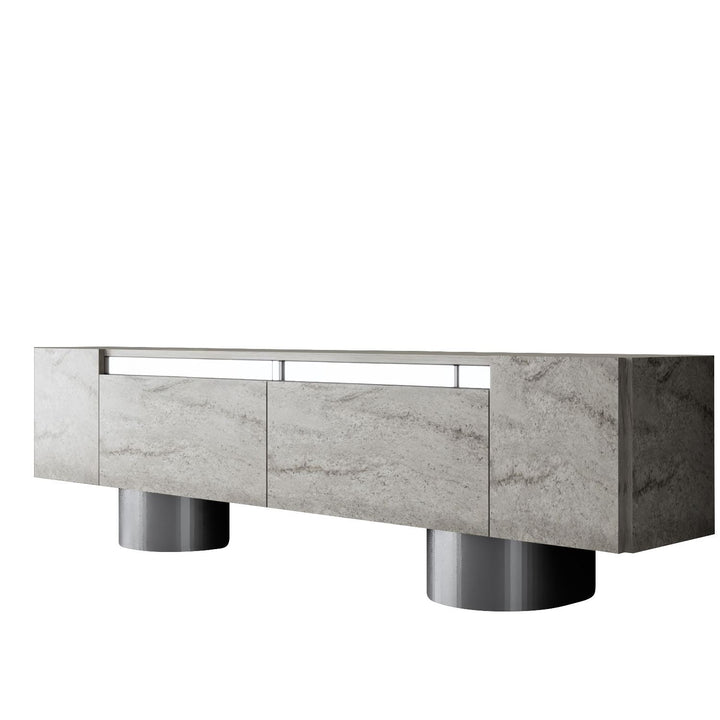 TV szekrény Bohem - Travertine, Silver-VASBÚTOR