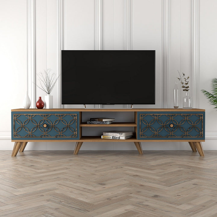 TV szekrény Class - Walnut, Chalcedony-VASBÚTOR