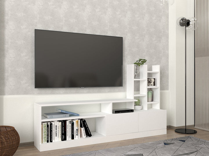 TV szekrény Dolunay - Fehér-VASBÚTOR