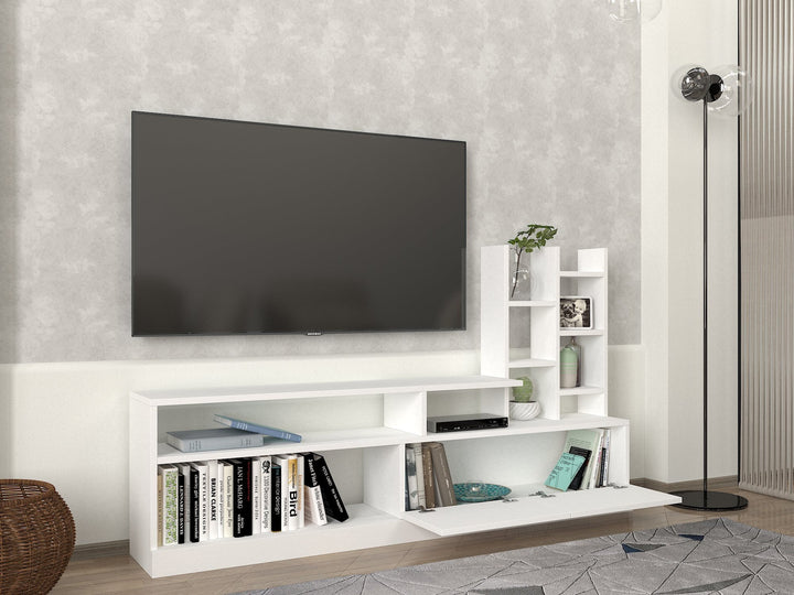 TV szekrény Dolunay - Fehér-VASBÚTOR