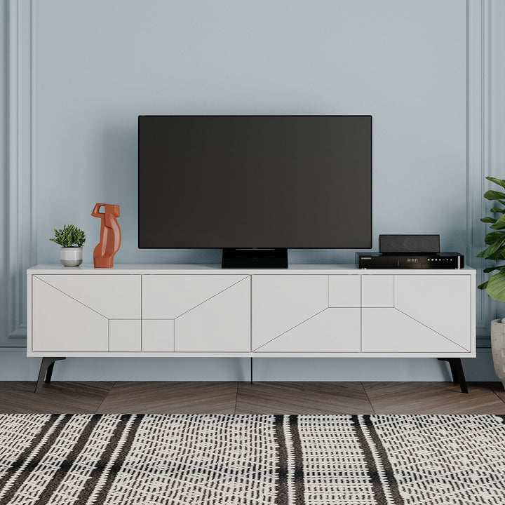 TV szekrény Dune - Fehér-VASBÚTOR