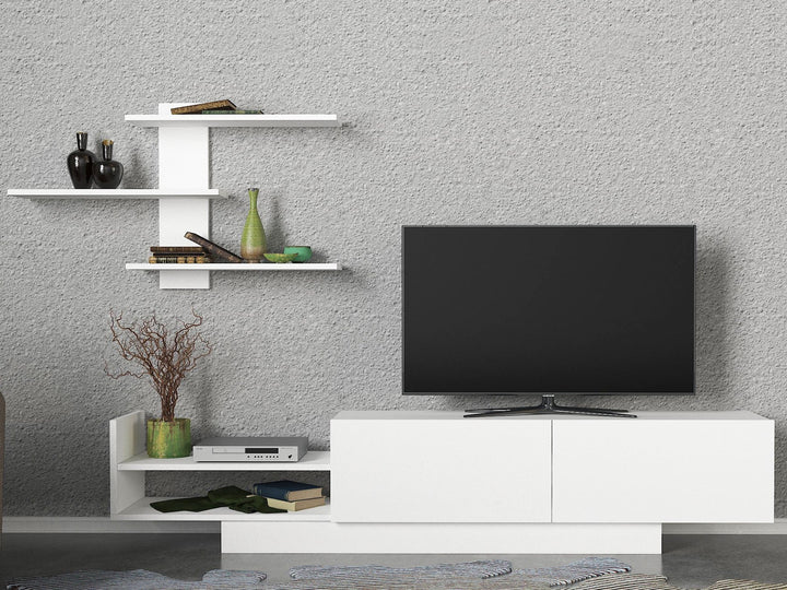 TV szekrény Egemen - Fehér-VASBÚTOR