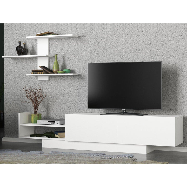 TV szekrény Egemen - Fehér-VASBÚTOR