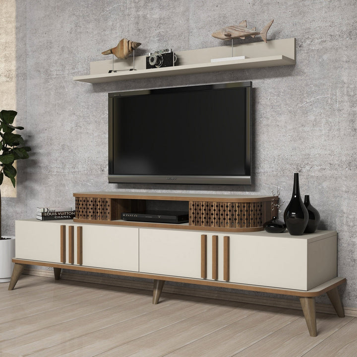 TV szekrény Eylül - Krém-VASBÚTOR