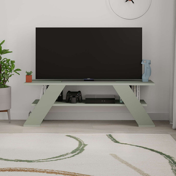 TV szekrény Farfalla - Ash Green-VASBÚTOR