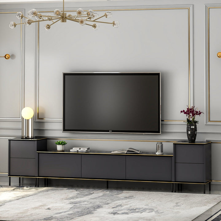 TV szekrény Imaj - Anthracite-VASBÚTOR