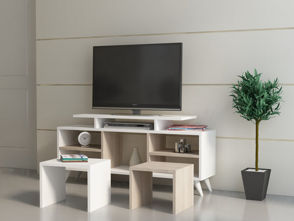 TV szekrény Kutay - White, Cordoba-VASBÚTOR