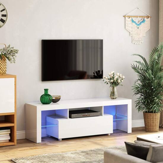 TV-szekrény LED háttérvilágítással-VASBÚTOR